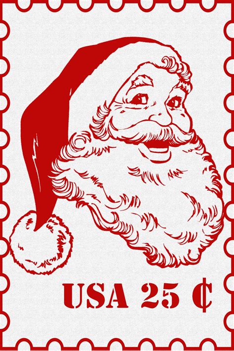 Easy Frugal Living Secret Santa Postage Stamp Printable
