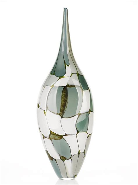 Art Glass Blown Glass Vessel By Artist Nick Mount Vases Art Of Glass Design Floral Grain Of