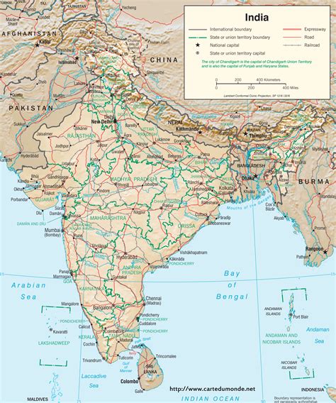 Mapa Indie Kraj Mapa Indie
