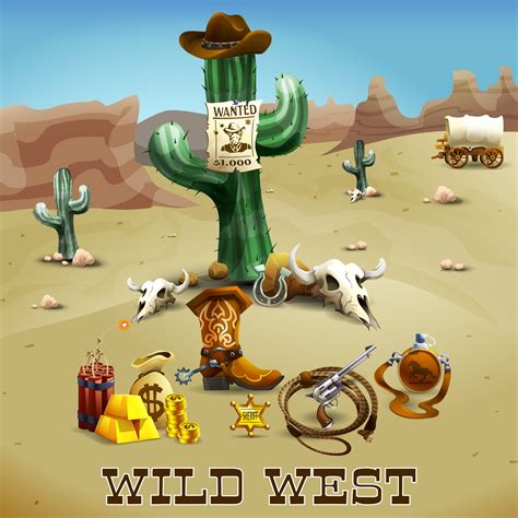 Wild West Cartoon Clip Art