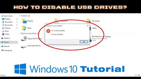 How To Disable Usb Drives On Windows 10 A Step By Step Guide Youtube