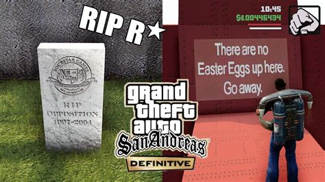 Visiting Old Classic Easter Eggs In Gta San Andreas Definitive Edition
