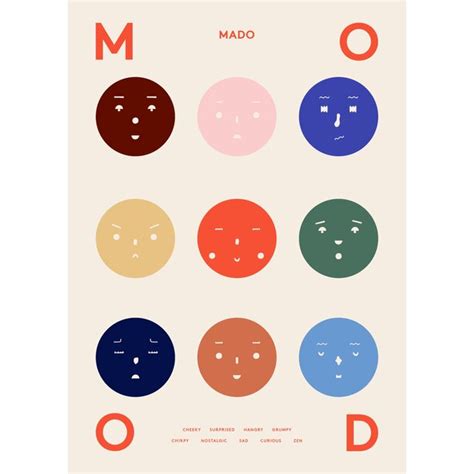 9 Moods Art Print 8 X 10 By Paper Collective Ts Chapters