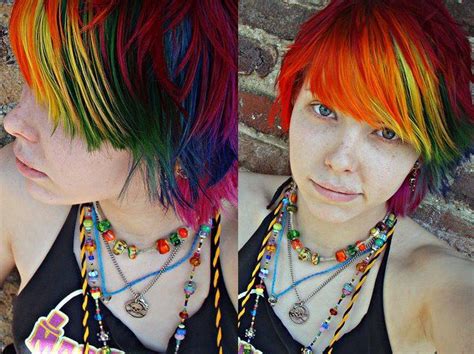 Megan Mckay And Her Stunning Rainbow Hair Rainbow Hair Scene Hair Hair