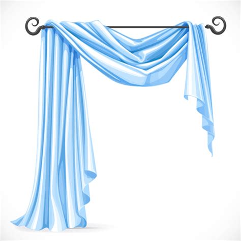 Ornate Curtains Design Vector Set 06 Free Download