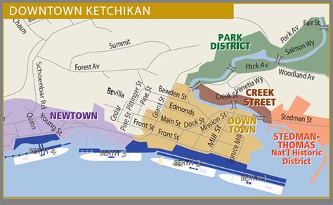 Map Of Ketchikan Ketchikan St Thomas Districts Cedar Quinn Alaska