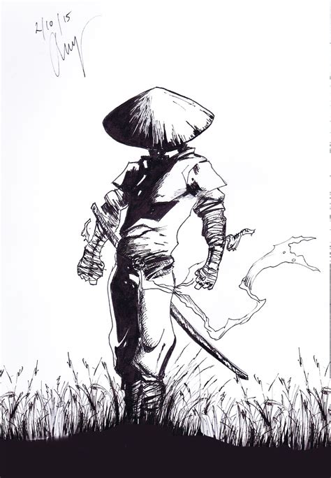 A Black And White Drawing Of A Man Carrying A Large Mushroom On His