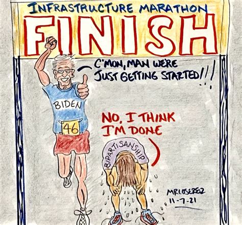 The Infrastructure Marathon Our Sunday Morning Cartoon Madmikesamerica