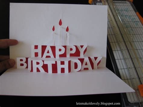 You're going to need a lot of supplies for this we had a lot of fun making this card, we hope you have fun making it with us. Happy Birthday Pop Up Card | Pop up card templates ...