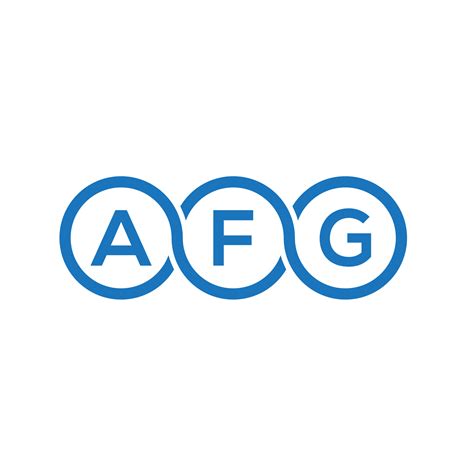 Afg Letter Logo Design On White Background Afg Creative Initials