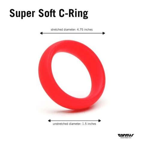 Tantus Thick Soft Cock Ring Silicone Penis Erection Comfort Stay Hard