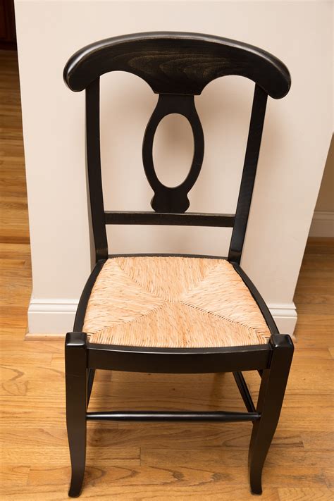 Pottery Barn Napoleon Rush Seat Dining Chair Set Of Nine Ebth