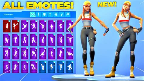 New Aura Skin Showcase With All Fortnite Dances And Emotes