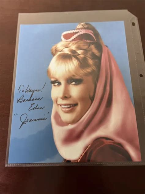Barbara Eden Signed 8 X 10 Photo Autographed Actress I Dream Of