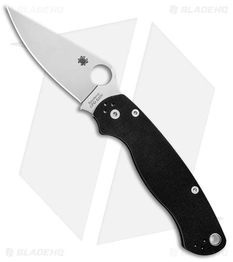 Check spelling or type a new query. Spyderco Paramilitary 2 Knife - Black G-10 | Satin | Blade HQ
