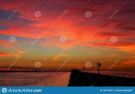 Ocean Beach Sunset San Diego California Stock Image Image Of Flying