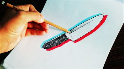 Dibujando Un Cuchillo Drawing A Knife Youtube