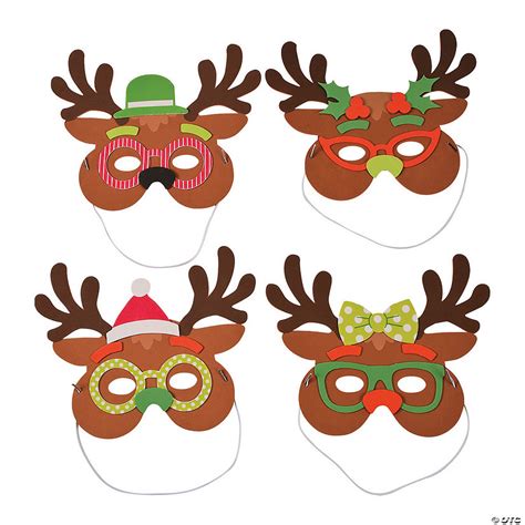 silly reindeer mask craft kit makes 12