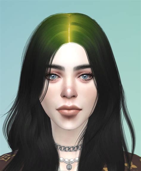 Billie Eilish Cc List Cabelo Sims Sims Cabelo