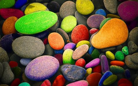 Pebbles Color Nature Rainbow Abstract Hd Wallpaper Peakpx