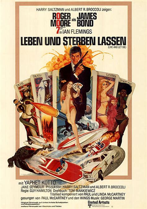 Filmplakat James Bond 007 Leben Und Sterben Lassen 1973 Plakat 3