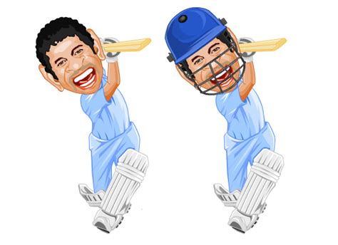 Caricatures Cricket By Jatinder Bedi At