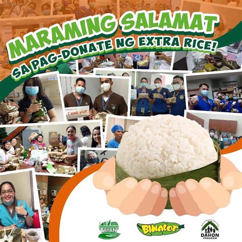 Donate Your Free Rice Campaign Binalot Fiesta Foods