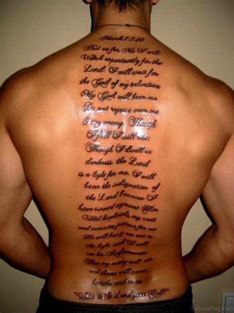 52 Religious Bible Verses Tattoos Designs On Back