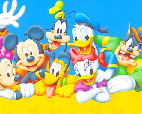 Mickey Mouse Characters New Paint By Numbers Paint By Numbers For Adult
