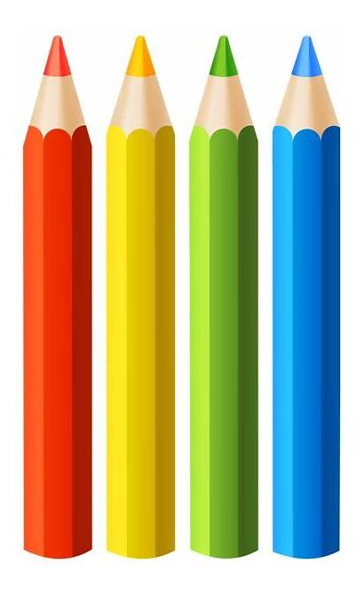 Pencil Pencils Clipart Clip Colored Yopriceville