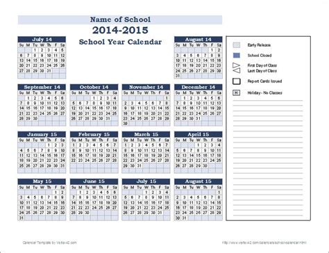 The School Year Calendar Is Shown In This Printable Version And