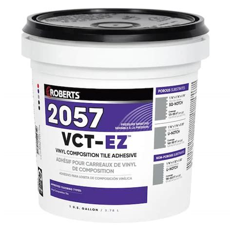Roberts 1 Gal Vinyl Composition Tile Floor Adhesive 2057 1 The Home