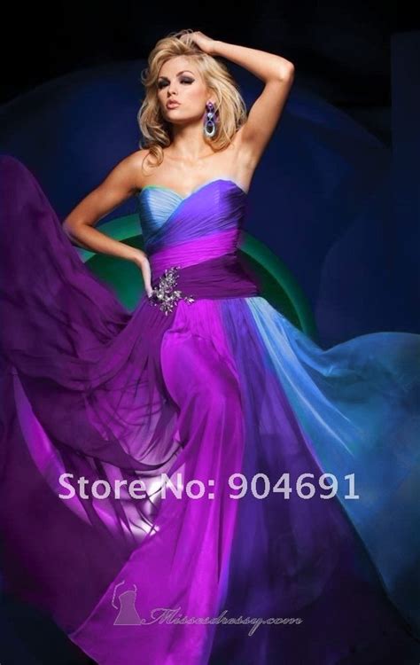 Purple And Blue Wedding Dress Lashanda Brandenburg