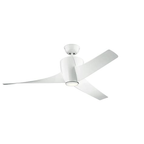 Modern Ceiling Fan With Light In White The Lighting Company Uk