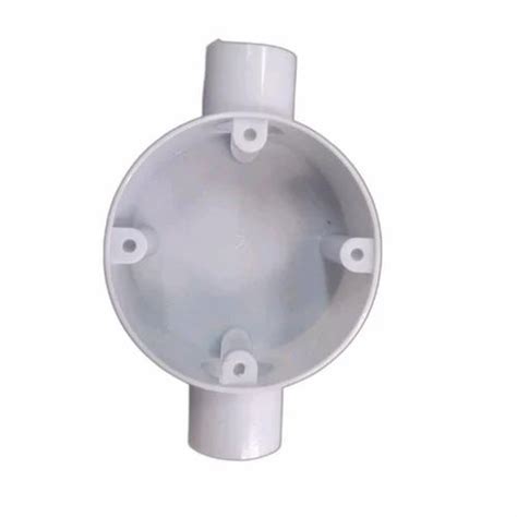 Round 20mm White Junction Box 2 Way At Rs 7piece In Vadodara Id