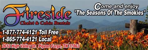 Fireside chalet & cabin rentals. Pigeon Forge Cabins-Gatlinburg Cabins-Tennessee Vacation ...