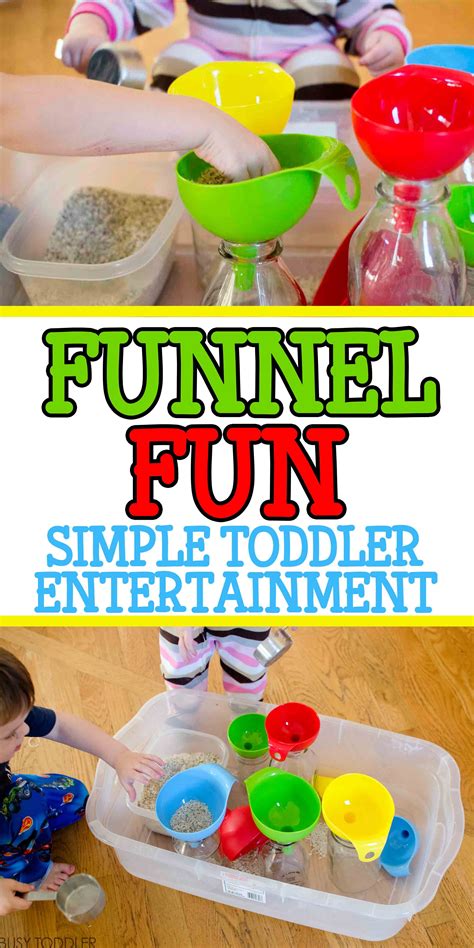 Funnel Fun: Simple Toddler Entertainment - Busy Toddler | Busy toddler, Toddler activities ...