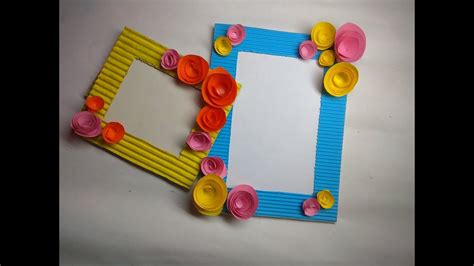 Diy How To Make Photo Frame At Home Cardboard Photo Frame Best Out
