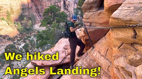 The Incredible Angels Landing Hike Youtube
