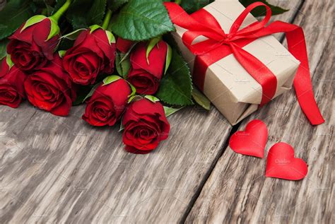 Check spelling or type a new query. Red roses and gift box ~ Holiday Photos ~ Creative Market