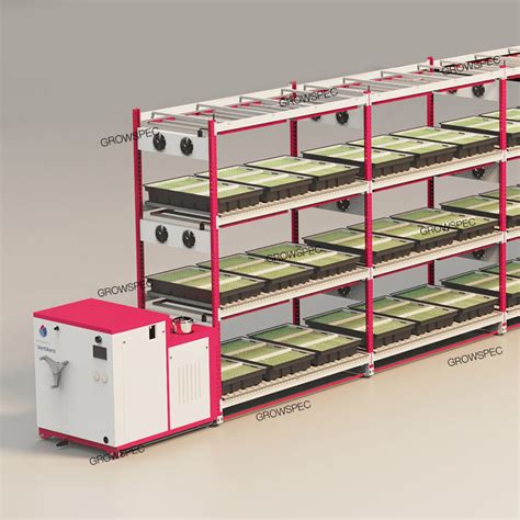 Multi Level Grow Rack System Vertical Rolling Mobile Shelving System