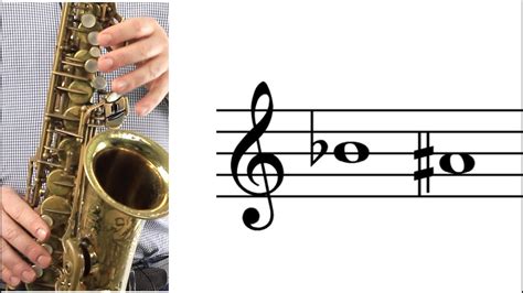 Alto Sax How To Play B Flat A Sharp Youtube