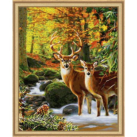 Schipper Deer In The Forest Paint By Number Kit