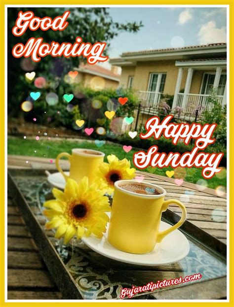 Sunday is the sine of sun and nature. Happy Sunday, Good Morning - GujaratiPictures.com