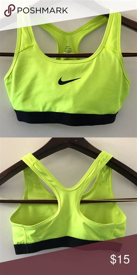 Nike Neon Yellow Sports Bra S Nike Neon Yellow Sports Bras