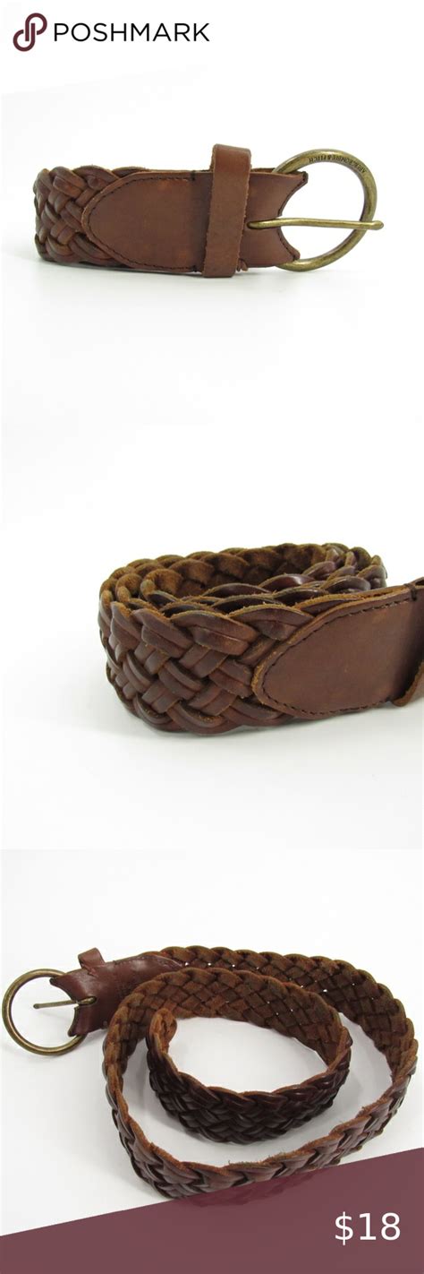 Abercrombie And Fitch Genuine Leather Braided Belt Xs Leather Genuine Leather Braided Belt
