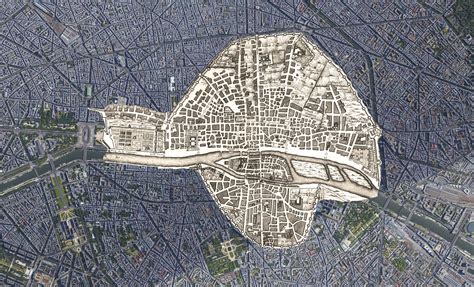 Medieval Maps Of Paris Vivid Maps