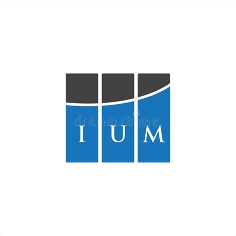 Ium Letter Logo Design On White Background Ium Creative Initials