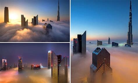 Heavenly Photographs Show Dubais Skyscrapers Floating In The Fog