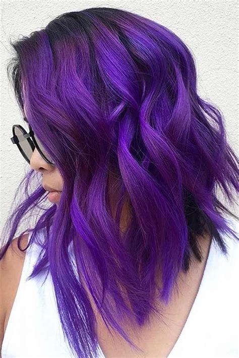 Deep Purple Hair Color Images Warehouse Of Ideas